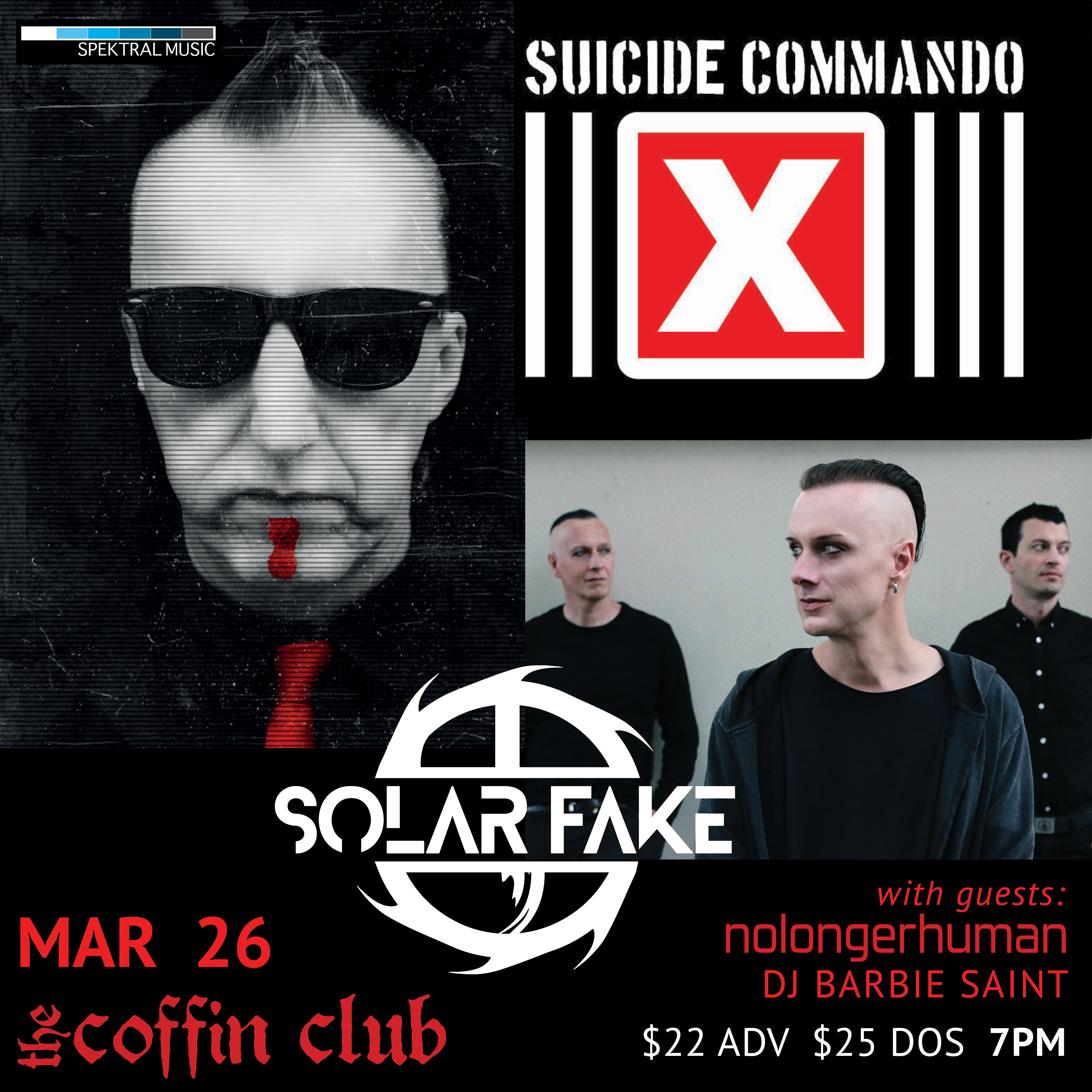 New Show Just Announced with Suicide Commando + Solar Fake
